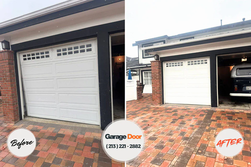 Before and after: garage door repair Hurlburt Field, FL